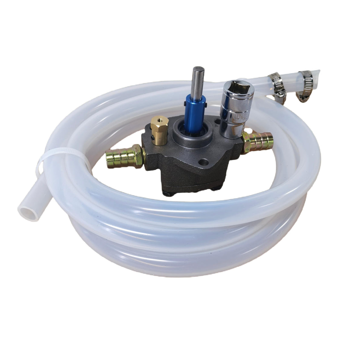 WZHLCX front view of pump showing cast-iron housing and inlet outlet for durable service