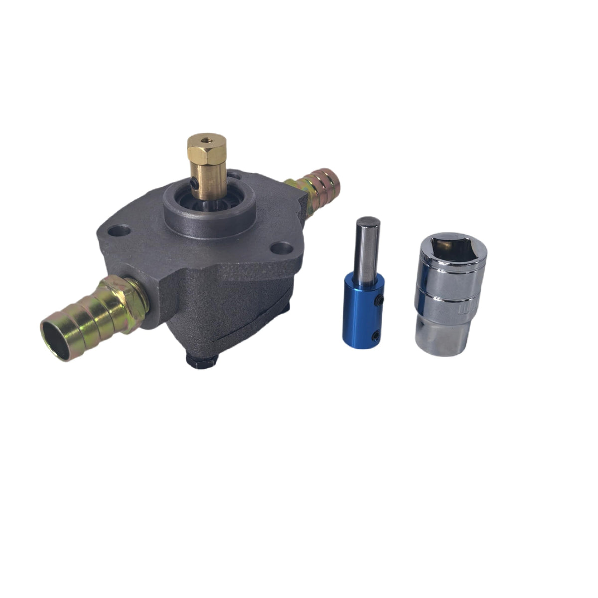 WZHLCX attached to a drill demonstrating quick setup and faster fluid extraction