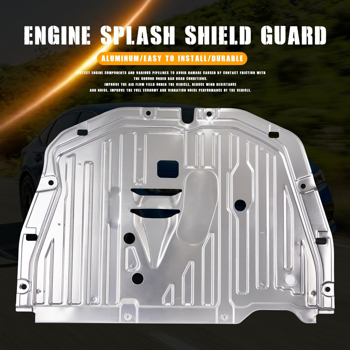 wzrasmiles installed splash guard on vehicle lift showing straightforward install