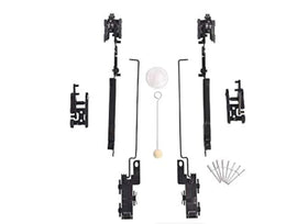 WZRAXJ sunroof track kit front layout showing all included parts and easy installation benefit