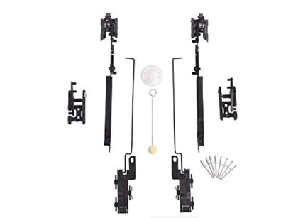 WZRAXJ sunroof track kit front layout showing all included parts and easy installation benefit
