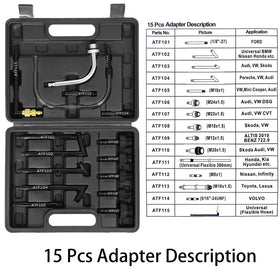 Wzyblixo assorted ATF adapters in toolbox for broad vehicle compatibility