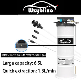 Wzyblixo capacity comparison showing 6.5L tank for fewer emptying interruptions