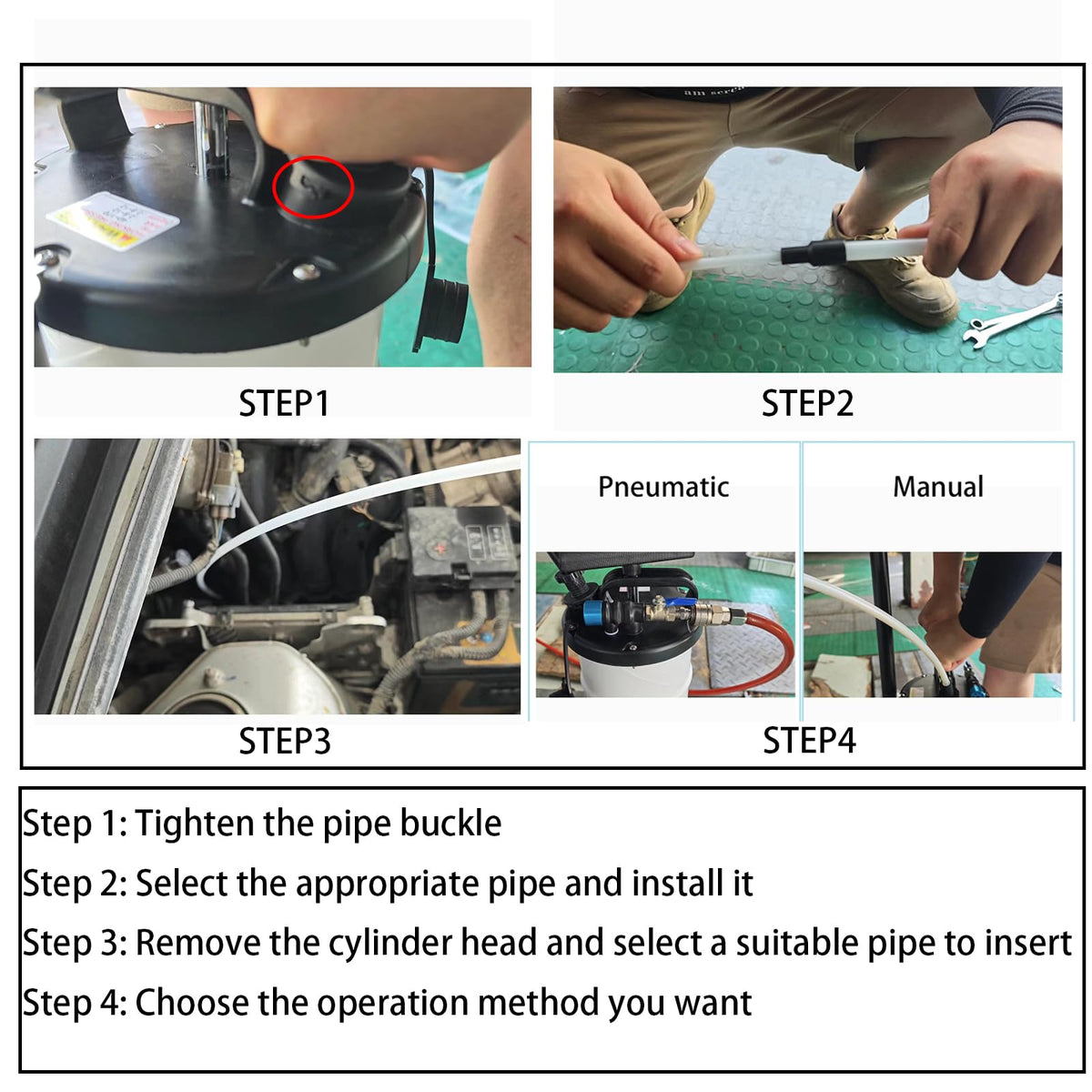 Wzyblixo in use extracting engine oil for cleaner, faster fluid changes