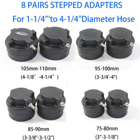 Wzyblixo assortment of stepped adapters displaying wide hose coverage