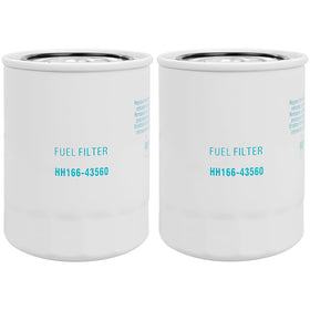 wzyufon front view of two HH166-43560 filters showing labels and fitment benefit