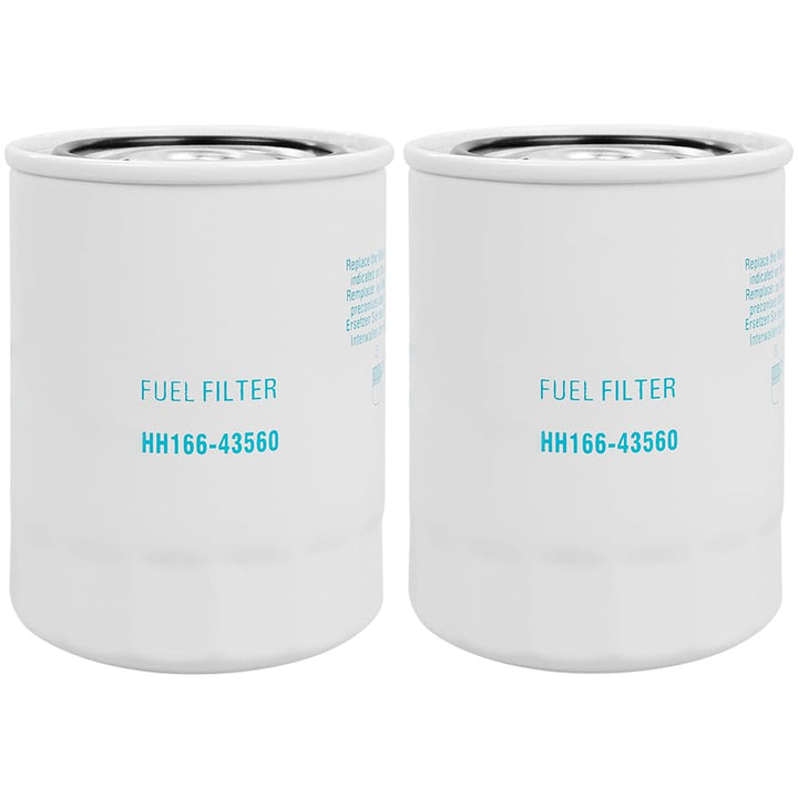 wzyufon front view of two HH166-43560 filters showing labels and fitment benefit