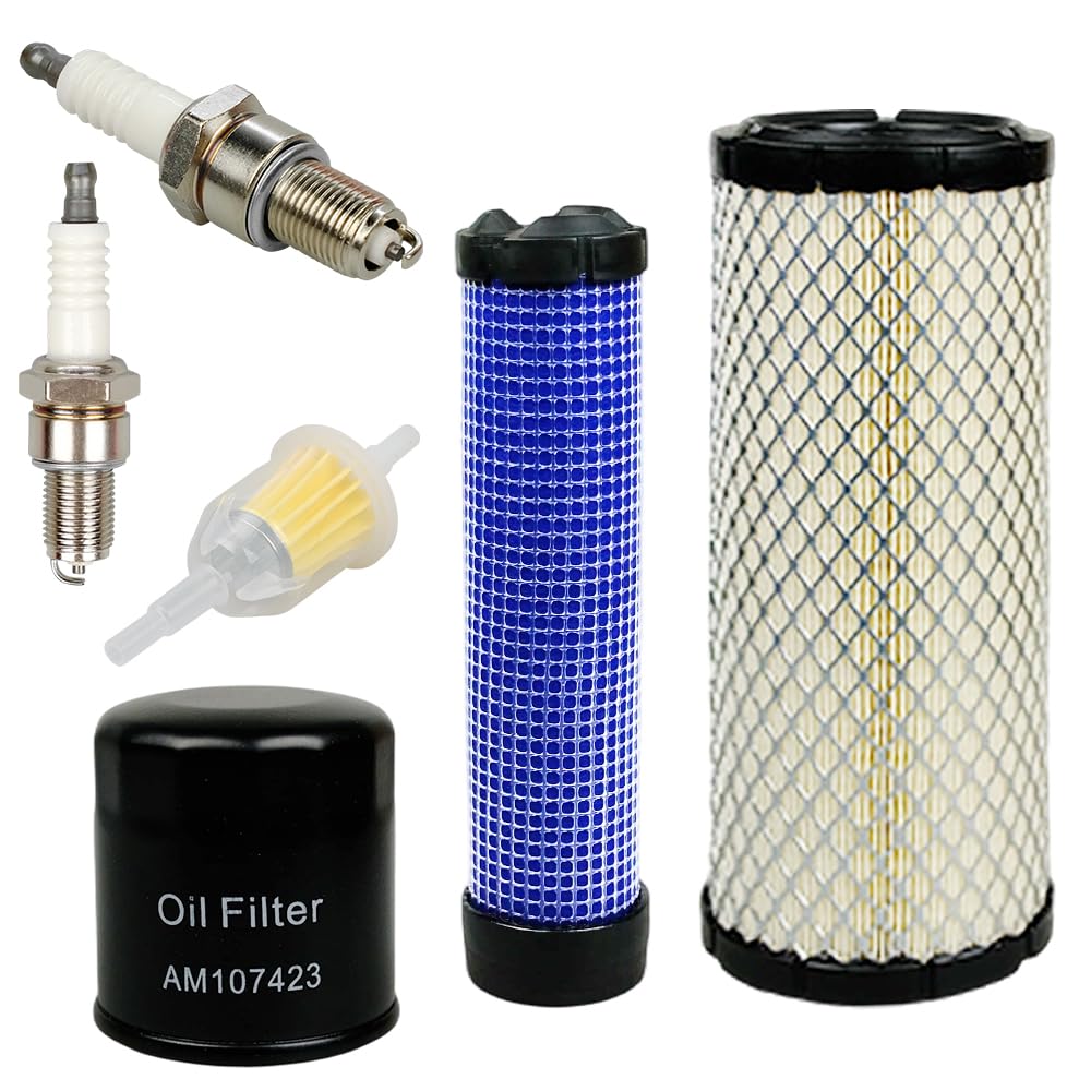 wzyufon front packaging kit showing all included filters and spark plug, simplifies maintenance