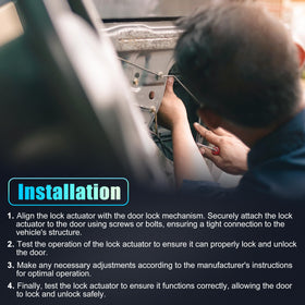 X AUTOHAUX actuator installed in door demonstrating restored lock function