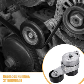 X AUTOHAUX detailed view of pulley bearing and metal housing, shows reliable bearing construction