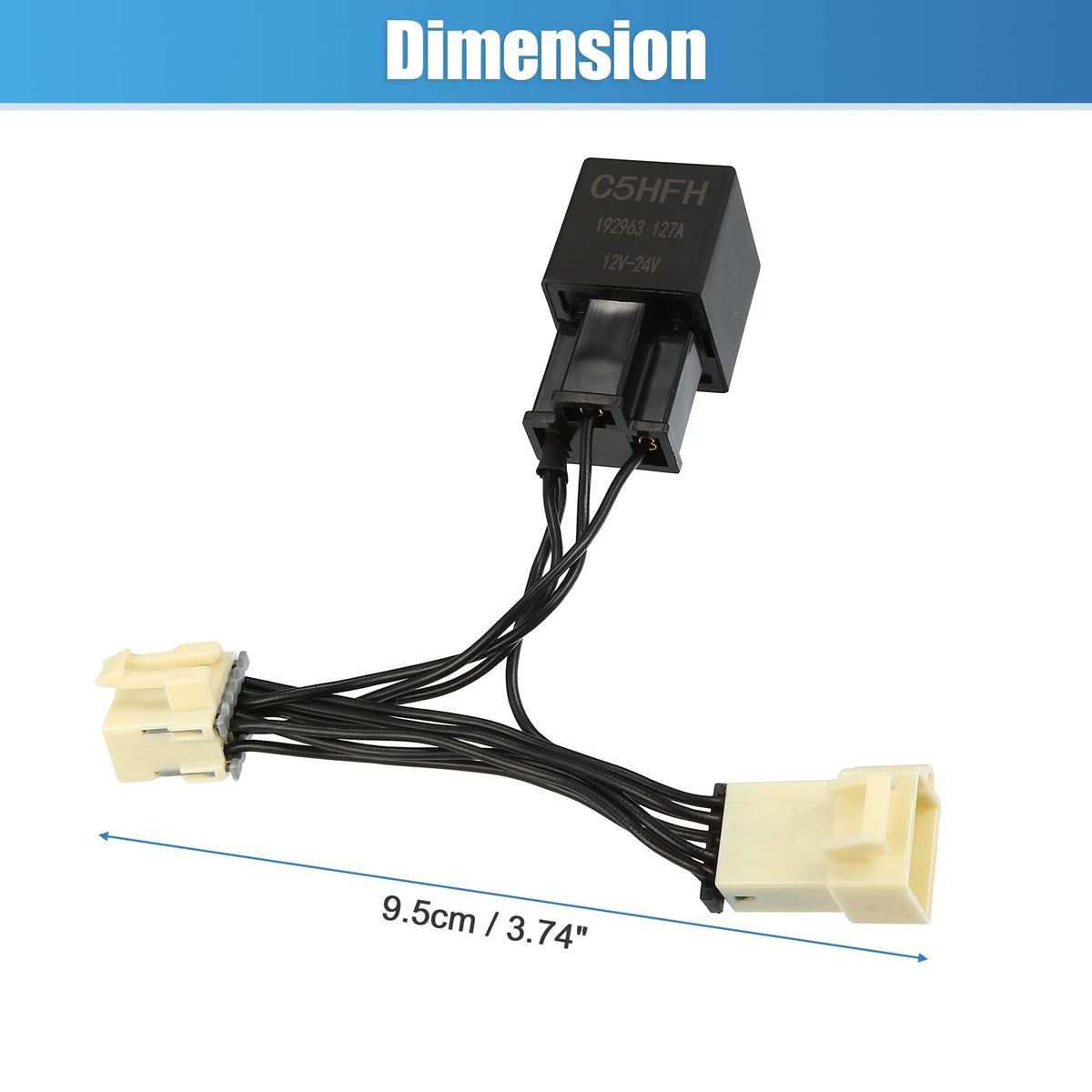 X AUTOHAUX packaging and contents showing included harness and instructions benefit