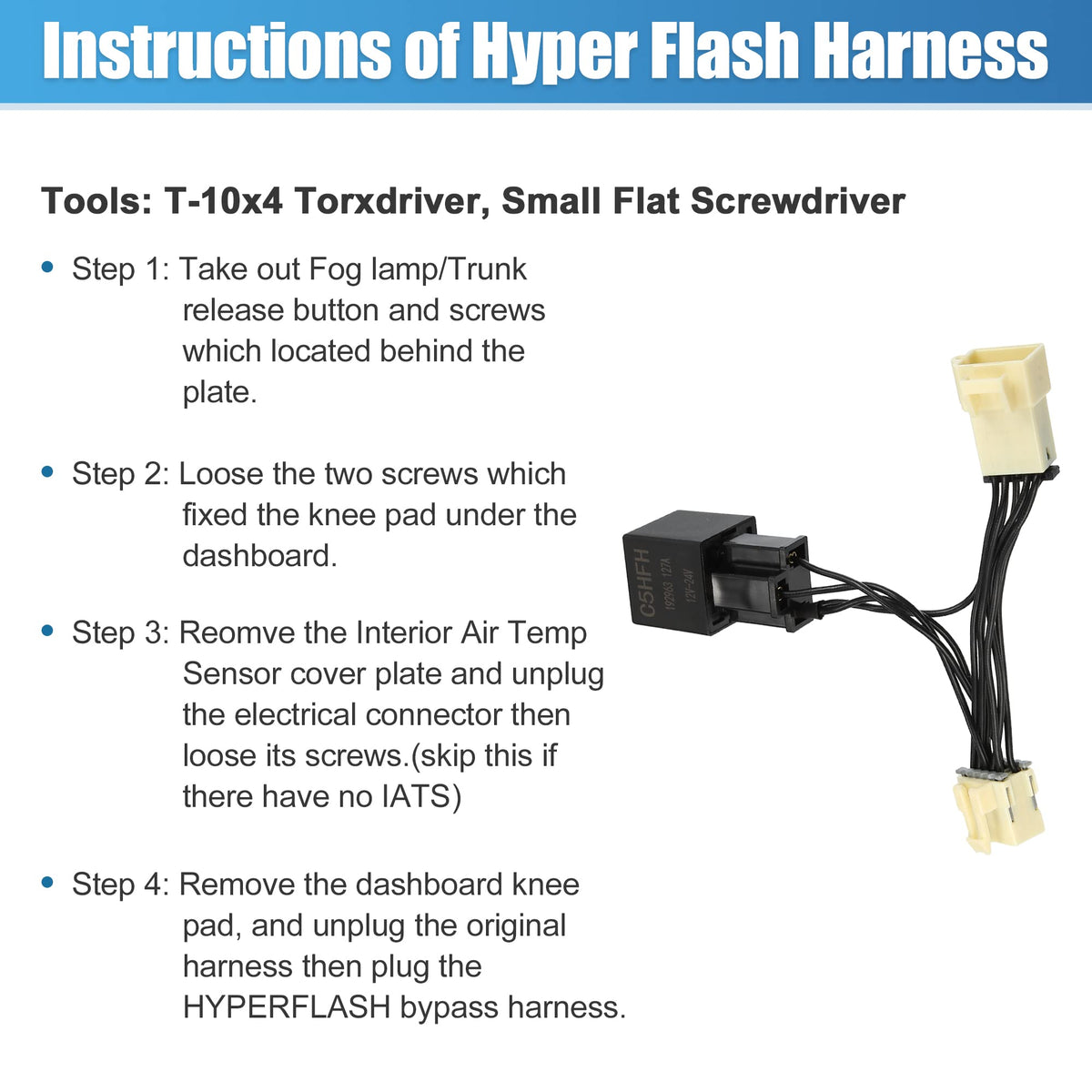 X AUTOHAUX toolkit suggestion with Torxdriver showing quick installation benefit