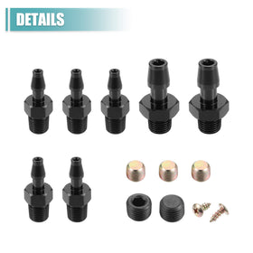 X AUTOHAUX threaded 1/2" and 1/8" interfaces close-up, ensures secure connections