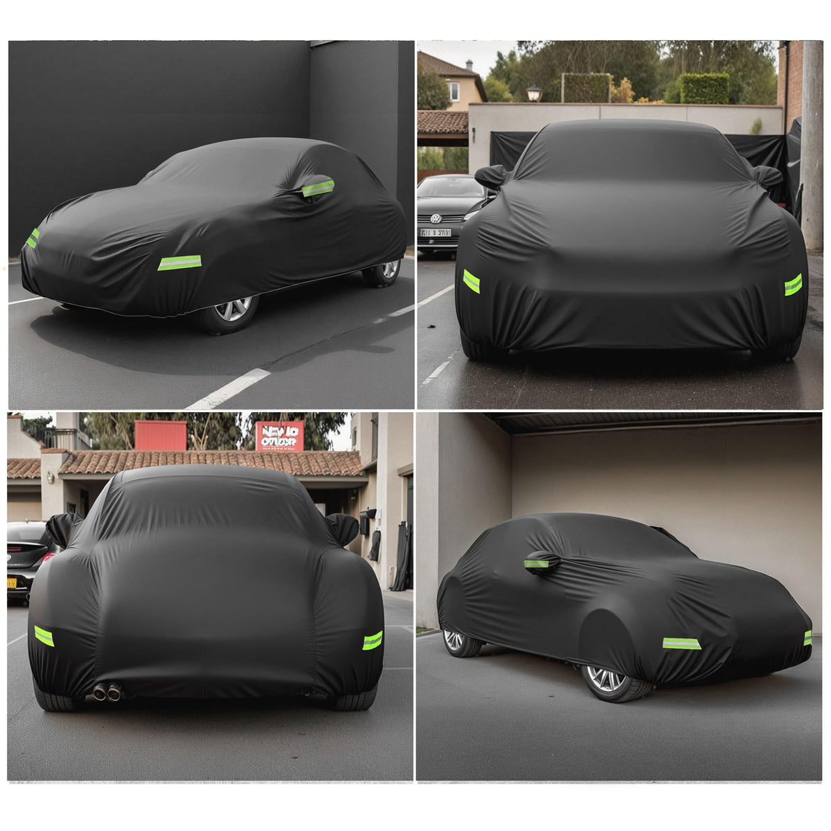 X AUTOHAUX covered Beetle parked outdoors demonstrating weather protection