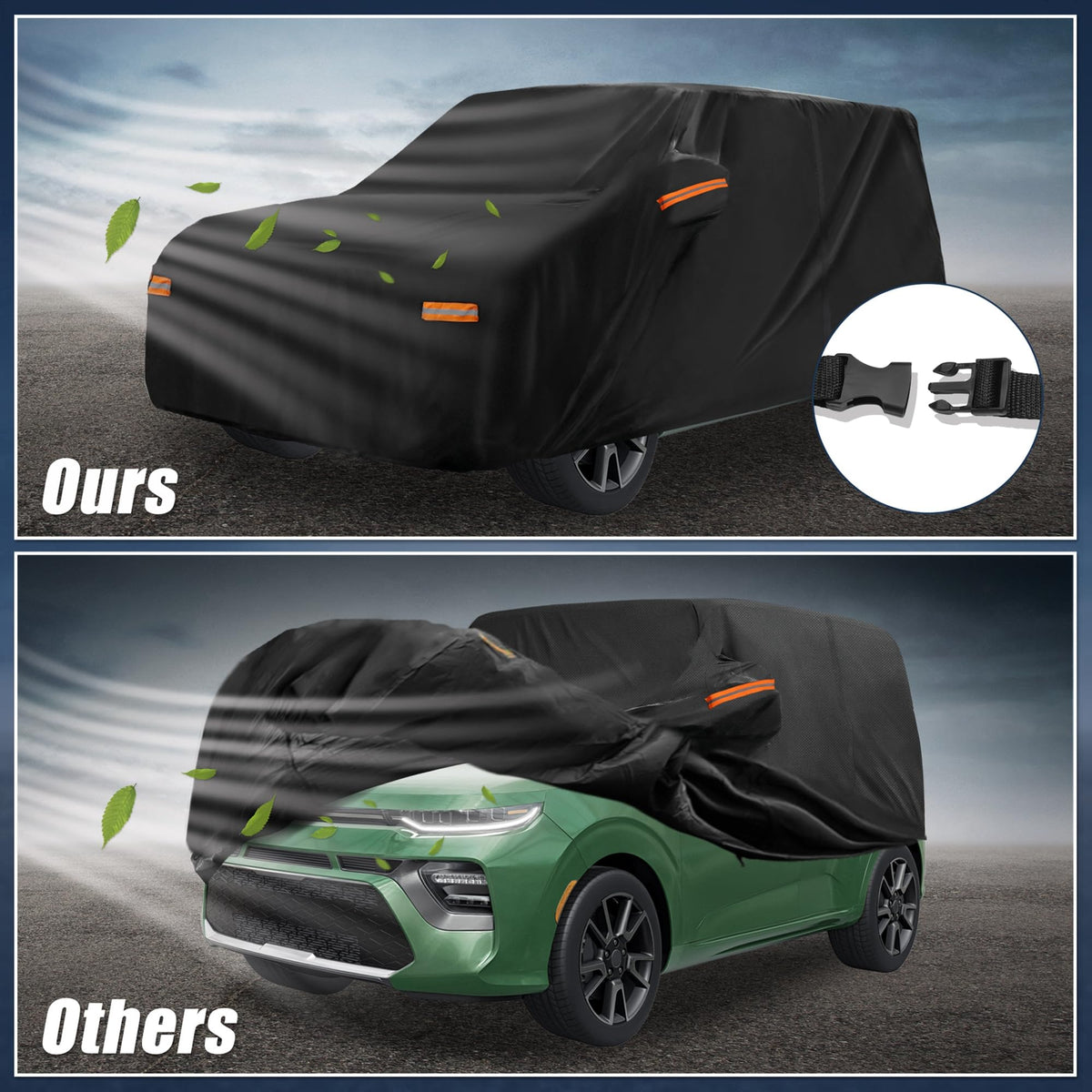 X AUTOHAUX driver-side zipper allowing quick access without full removal