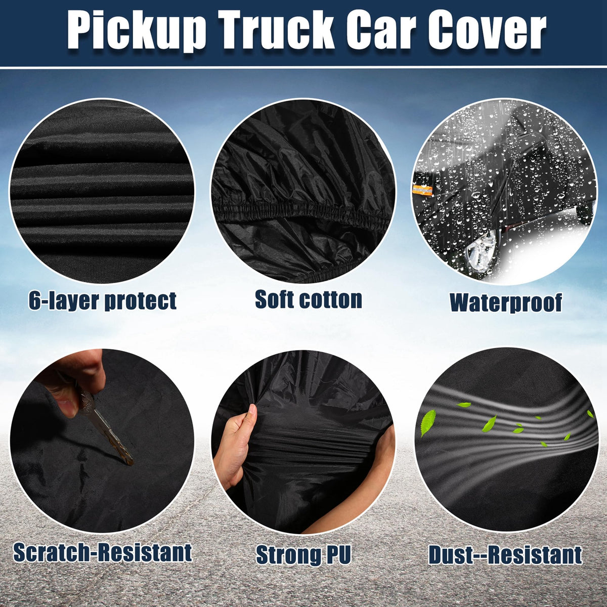 X AUTOHAUX 190T PU fabric texture showing water-resistant finish