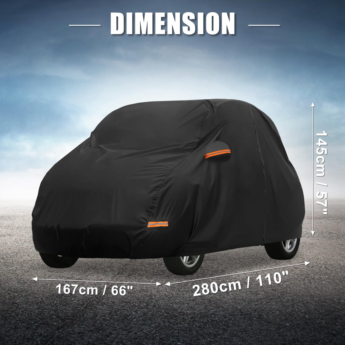 X AUTOHAUX cover folded into storage bag compact for easy transport