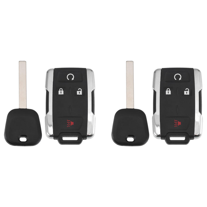 X AUTOHAUX front view showing both remotes and keys, ready as replacements