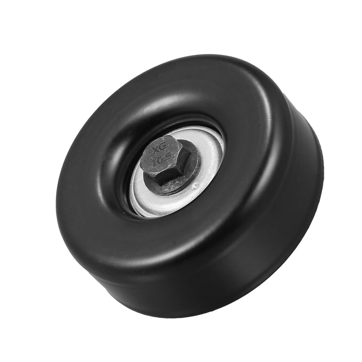 X AUTOHAUX front view idler pulley showing mounting face and bolt benefit easy fit