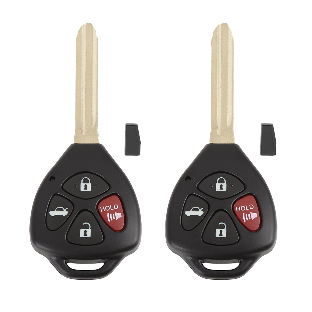 X AUTOHAUX front view of keyless remote showing buttons and fit benefit
