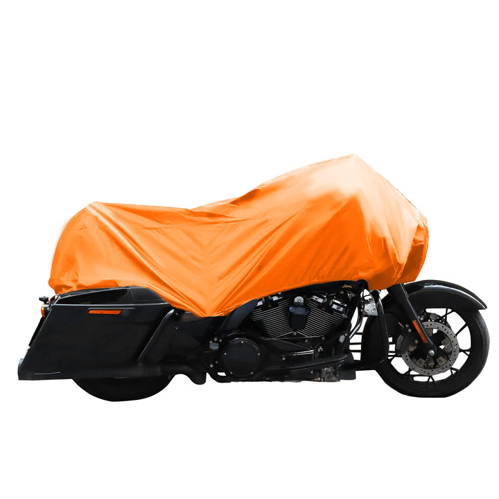 X AUTOHAUX front view orange XL cover showing full cockpit protection benefit
