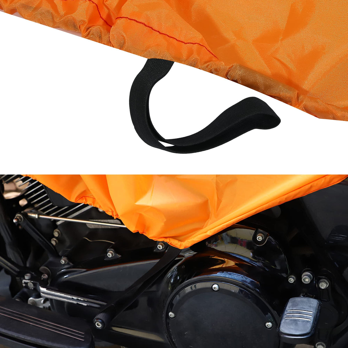 X AUTOHAUX cover in use on a touring cruiser illustrating quick protection benefit