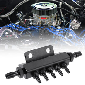 X AUTOHAUX manifold mounted under hood near intake, simplifies boost plumbing