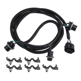 X AUTOHAUX passenger-side harness front view showing connector and wires, verifying fitment