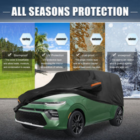 X AUTOHAUX rear view demonstrating tailored fit and bumper protection