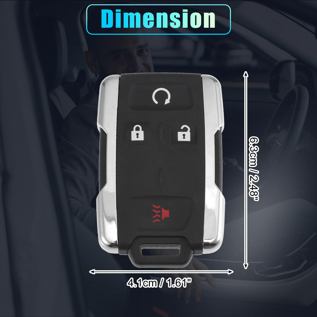 X AUTOHAUX remote beside factory key for visual compatibility check