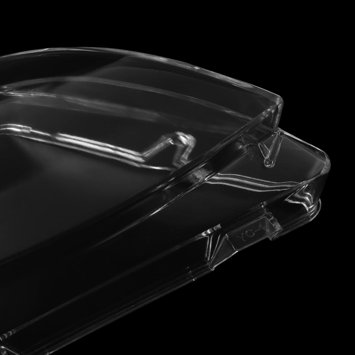 X AUTOHAUX lens cover next to ruler showing accurate sizing and fitment