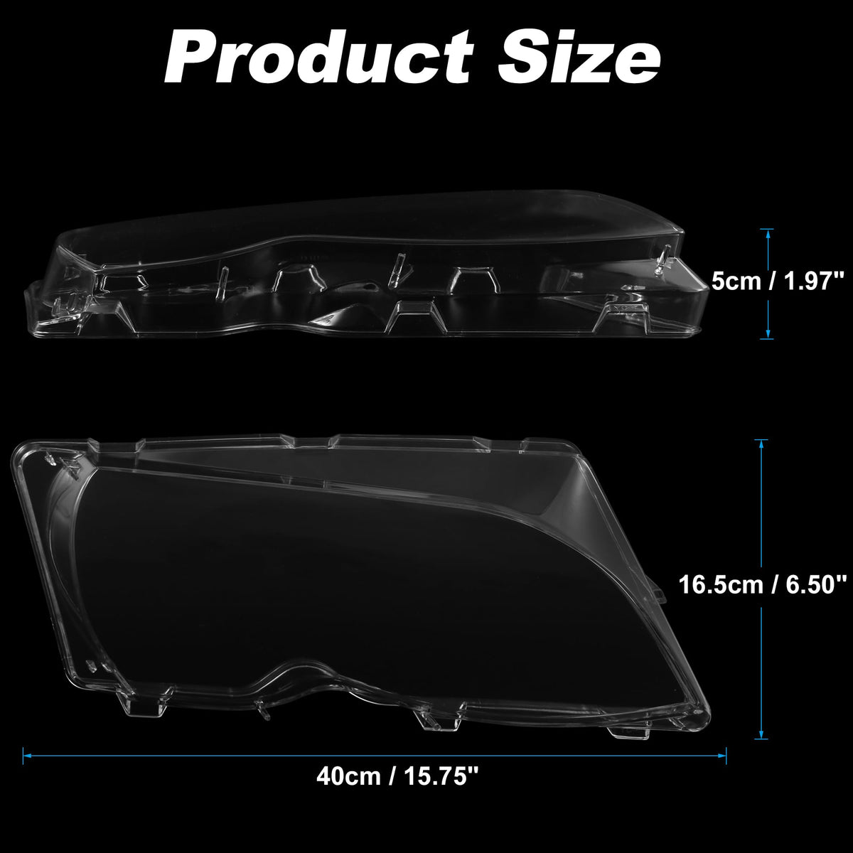 X AUTOHAUX side profile showing lens thickness and sturdy construction