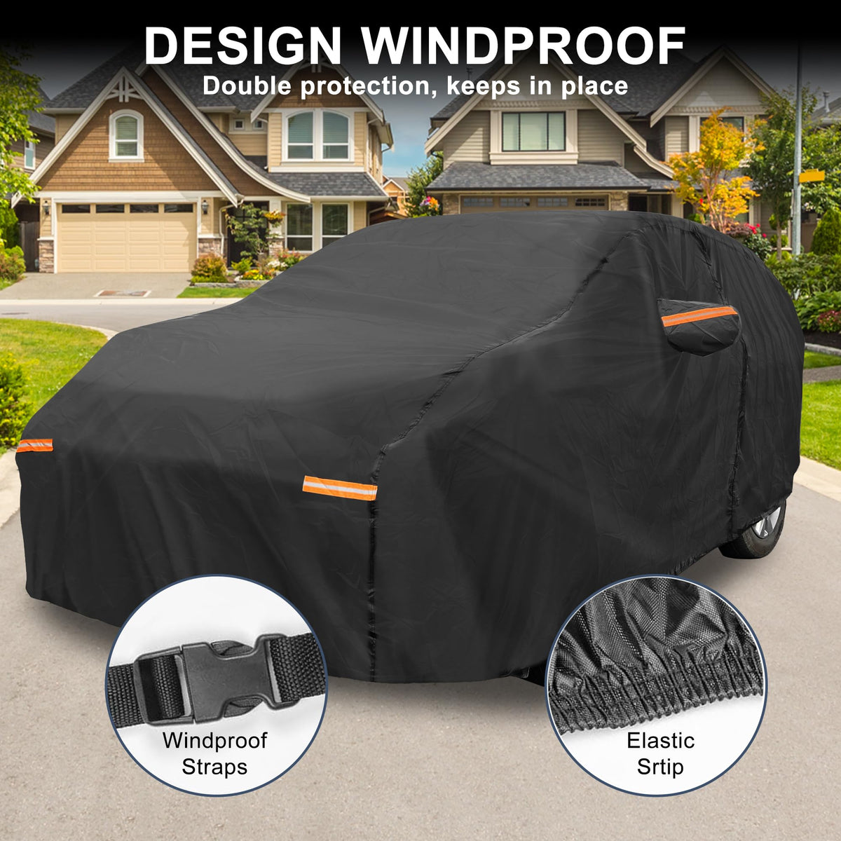 X AUTOHAUX 210D-PU fabric closeup showing water-resistant reinforced texture