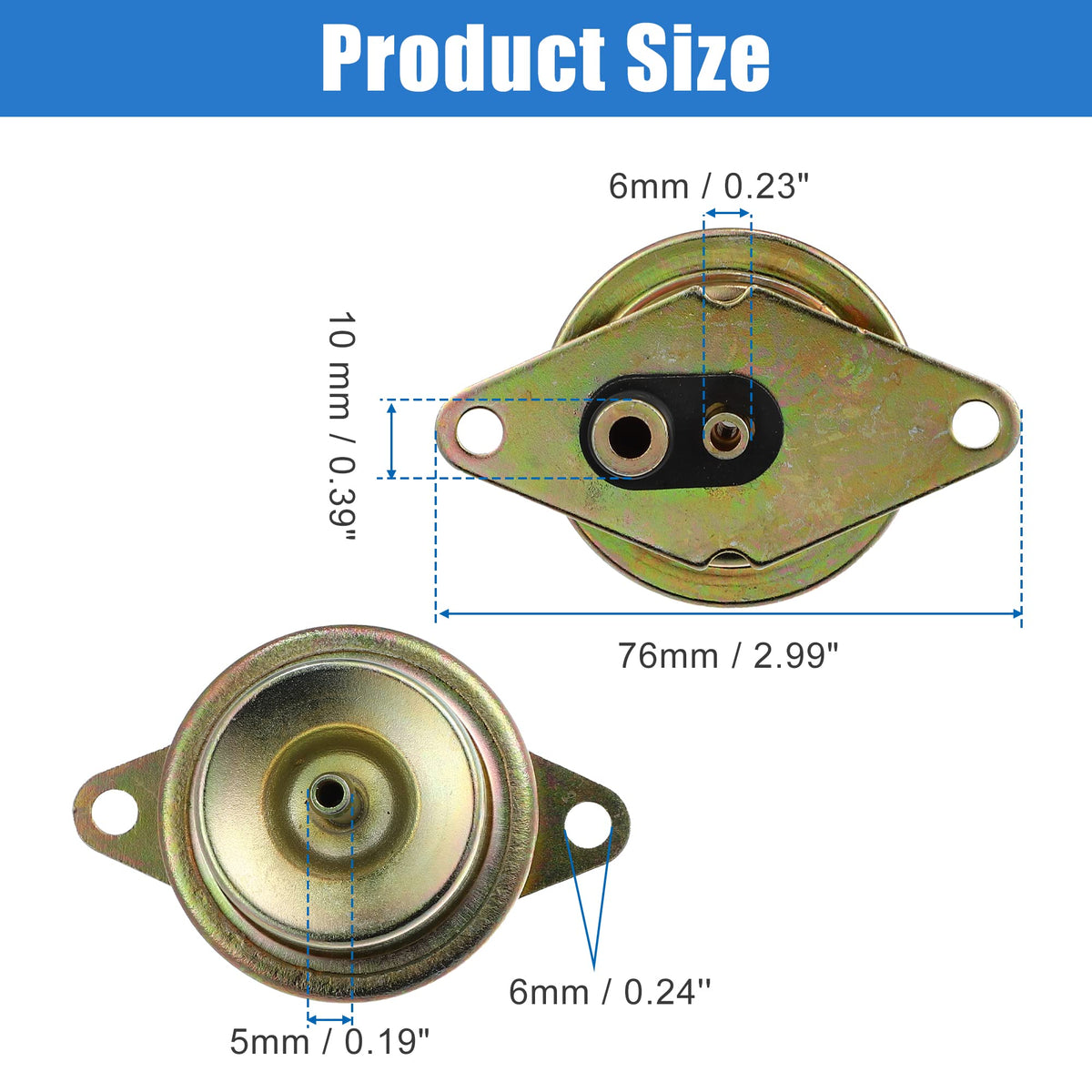 X AUTOHAUX size comparison with ruler showing correct dimensions