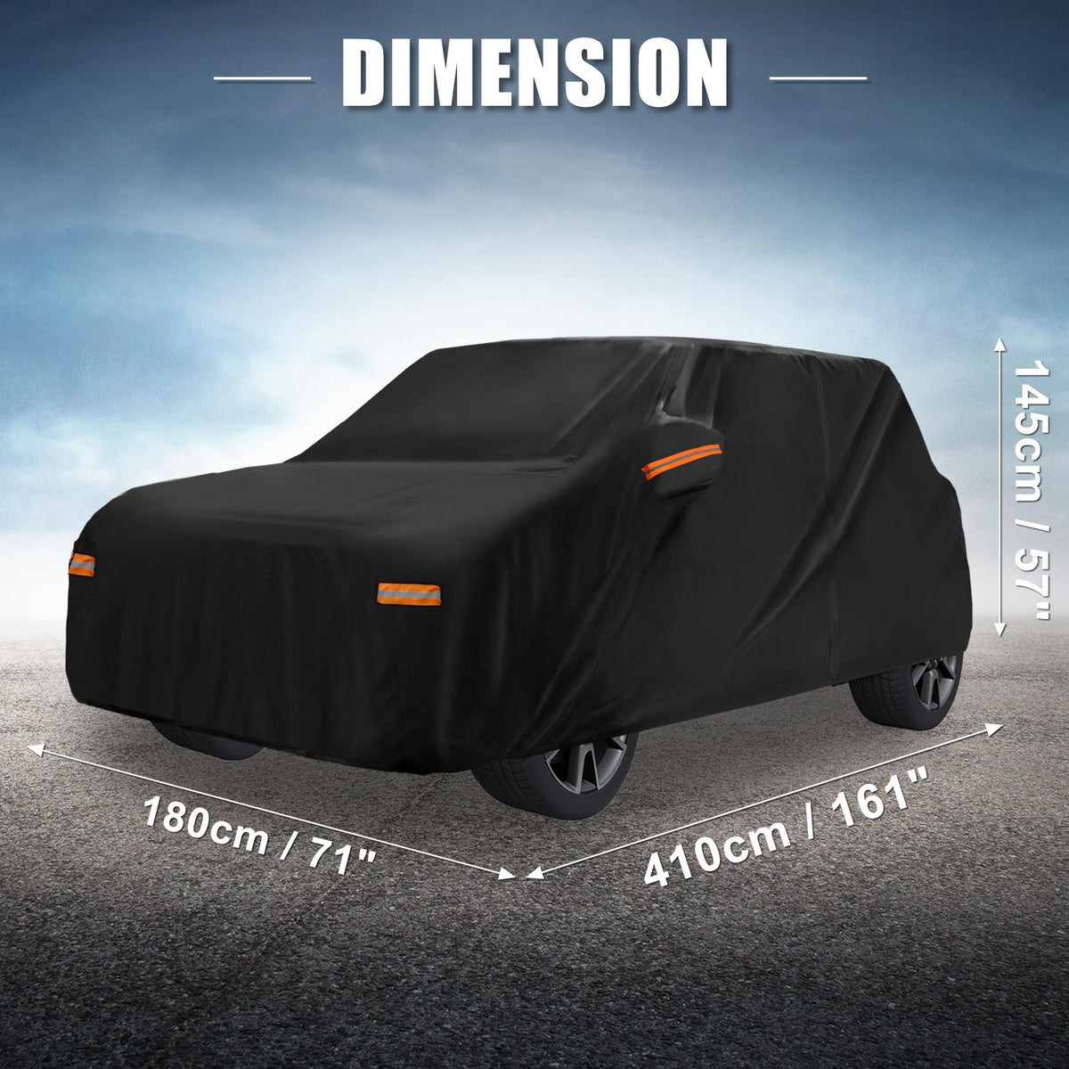 X AUTOHAUX storage bag with folded cover for compact organized storage