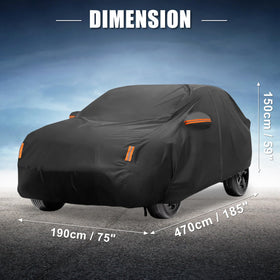 X AUTOHAUX folded cover in storage bag for compact transport and storage