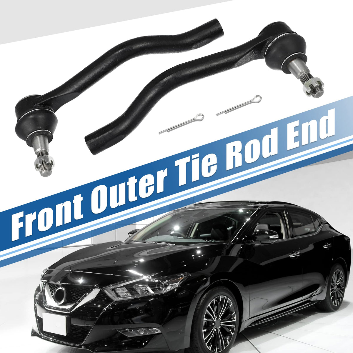 X AUTOHAUX tie rod end close-up highlighting durable finish and construction for long service