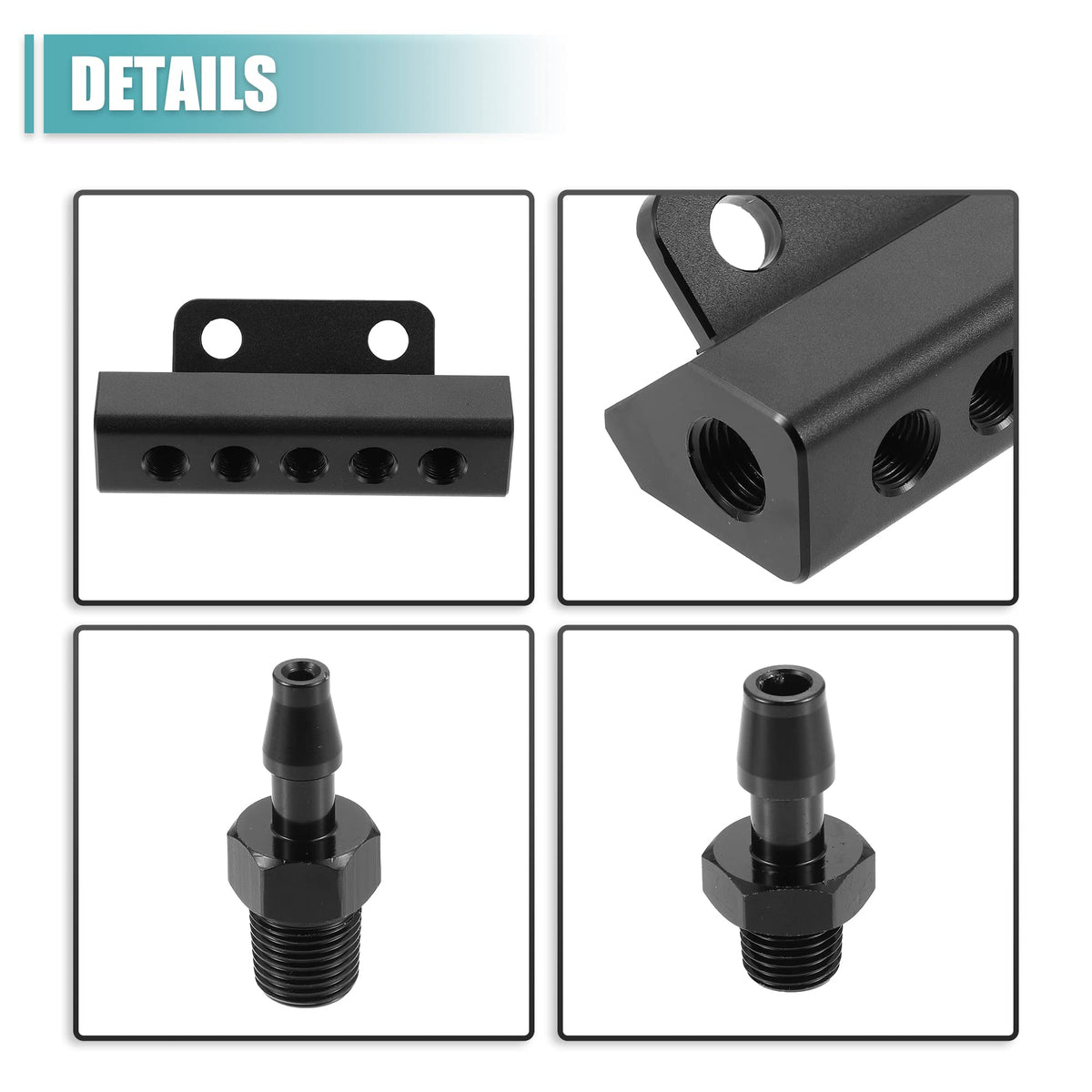 X AUTOHAUX top view with plugs and included hardware, ready for immediate installation