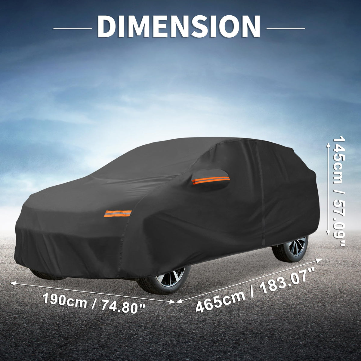 X AUTOHAUX folded cover and storage bag for compact transport