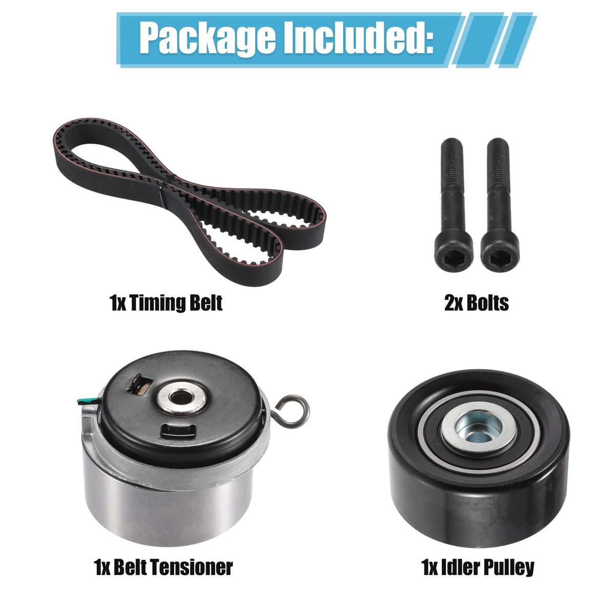 X AUTOHAUX idler bearing close-up showing smooth rotation to reduce belt vibration