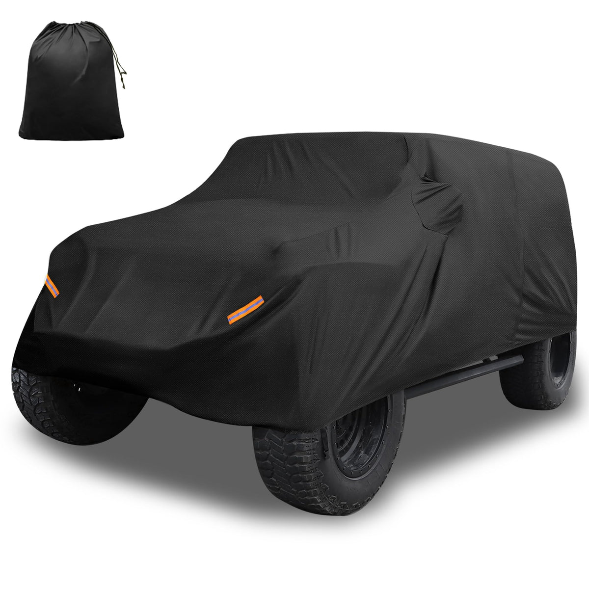 X AUTOHAUX front profile on Jeep Wrangler showing full‑coverage protection