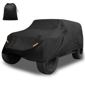 X AUTOHAUX front profile on Jeep Wrangler showing full‑coverage protection