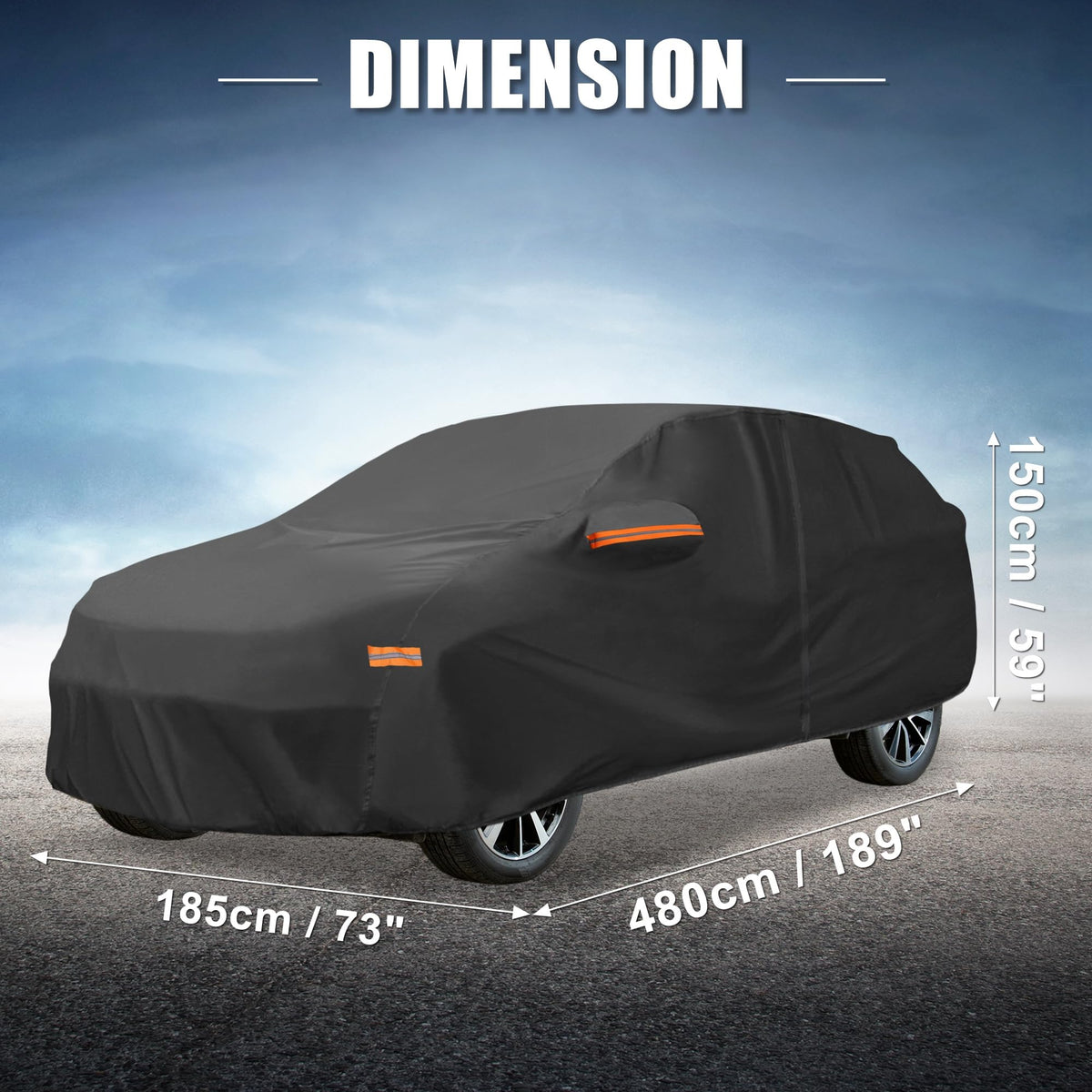 X AUTOHAUX cover on CR-V with scale comparison to show fit accuracy