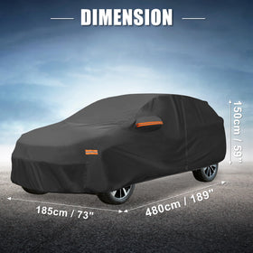 X AUTOHAUX cover on CR-V with scale comparison to show fit accuracy