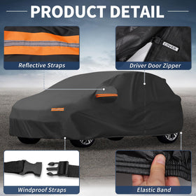 X AUTOHAUX cover shown beside wheel for accurate size comparison