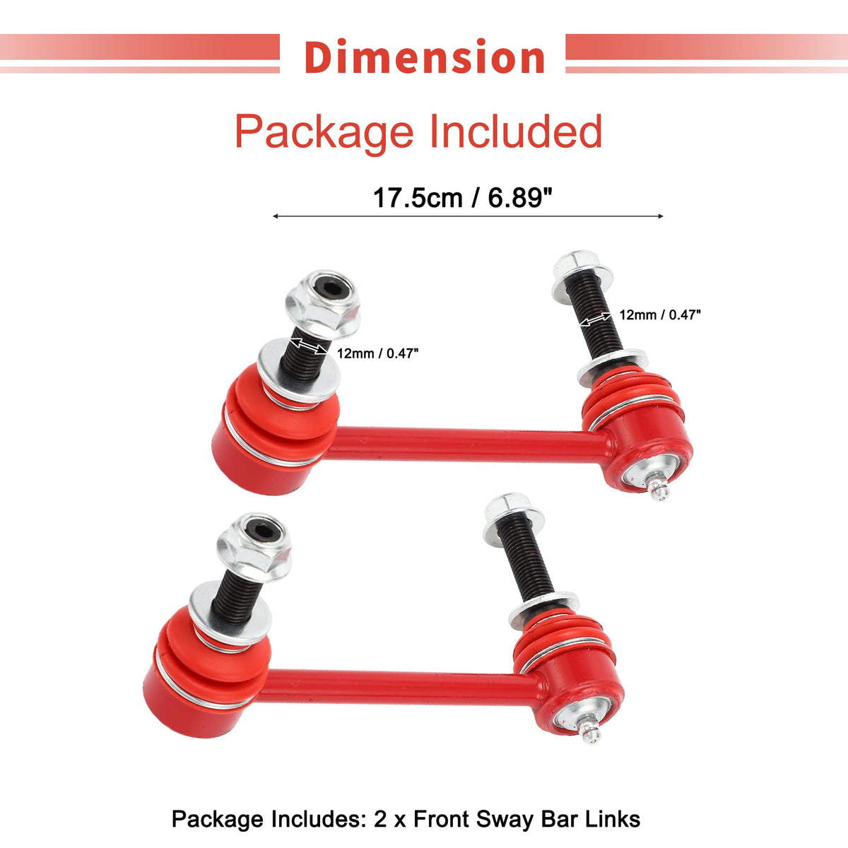 X AUTOHAUX sway links in garage during installation enabling quick DIY replacement