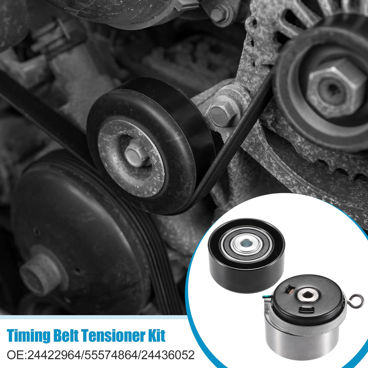 X AUTOHAUX tensioner bearing detail highlighting durable construction and reliable tension