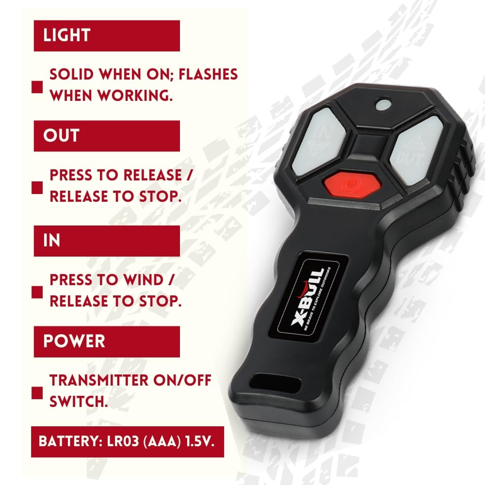 X-BULL labeled wiring leads detail for quick, clear battery and motor connections
