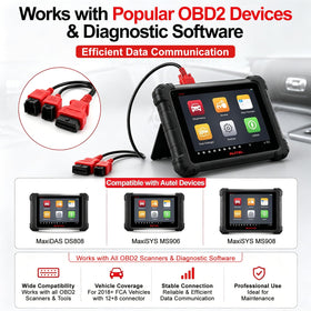 X-OBD cable length and scale comparison for workshop convenience