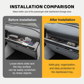 X-TKER liner installed in Tucson dashboard for neat storage